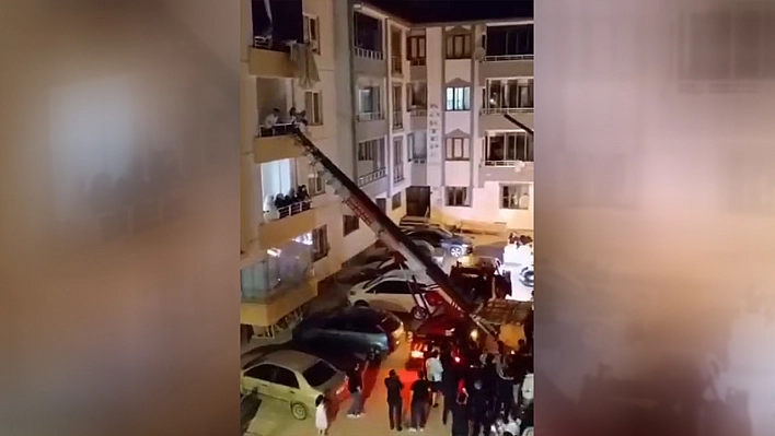 Elazığ'da damat dayağından kaçtı, devreye yük asansörü girdi