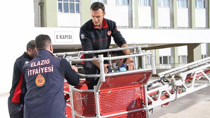 Elazığ'da deprem ve yangın tatbikatı