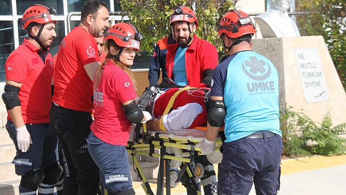 Elazığ'da Deprem ve Yangın Tatbikatı!