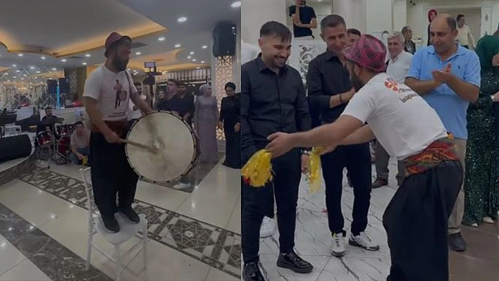 Elazığ'da düğünlerin çılgın davulcusu sezonu açtı