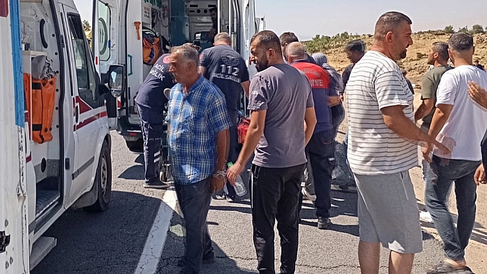 Elazığ'da feci trafik kazası, çok sayıda yaralı var!