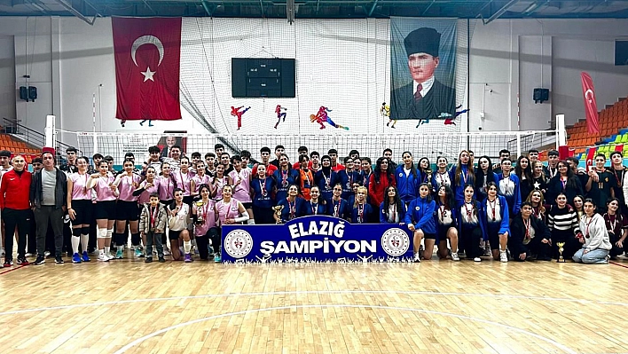 Elazığ'da Gençler A Voleybol İl Birinciliği sona erdi