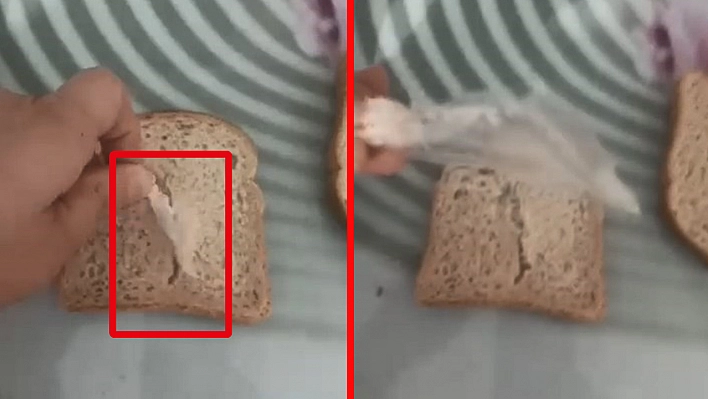 Elazığ'da gıda skandalı: Ekmeğin içindeki poşet şaşırttı