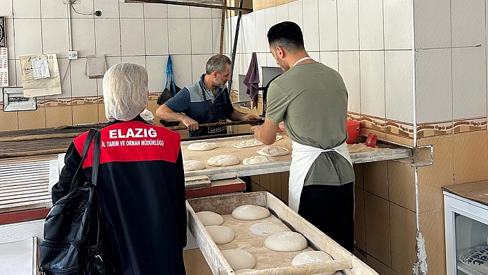 Elazığ'da güvenli gıda için fırınlar denetlendi