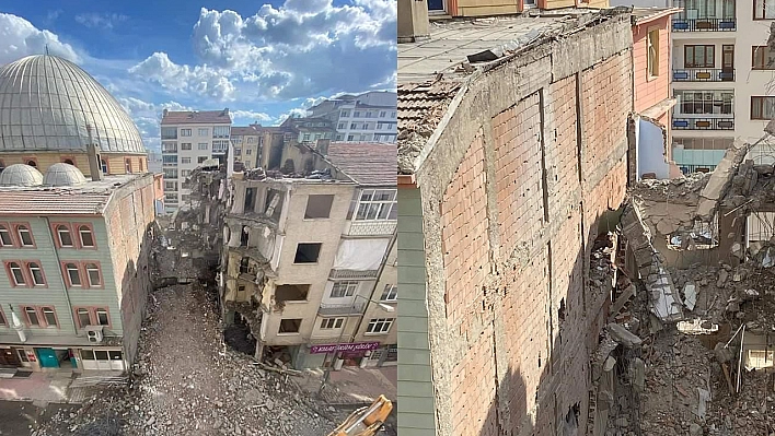 Elazığ'da Hasarlı Binayı Yıkarken Sağlam Camiye Zarar Verdiler