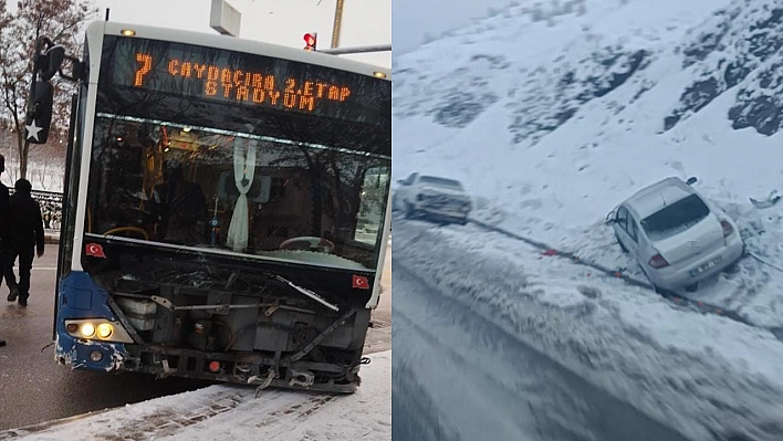 Elazığ'da iki ayrı kaza: 4 yaralı