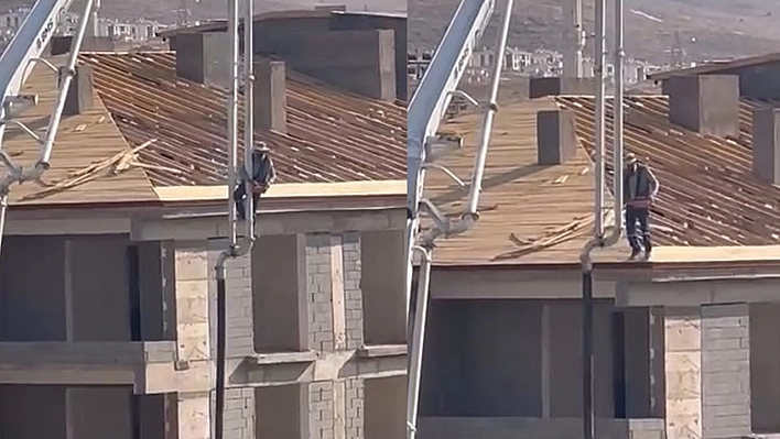 Elazığ'da ilginç anlar! Canını hiçe saydı