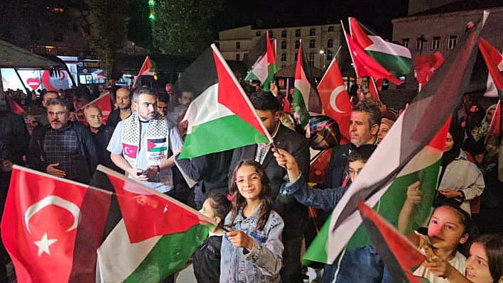 Elazığ'da İsrail'in Gazze yardım filosuna müdahalesine tepki