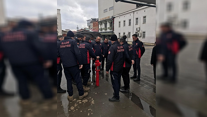 Elazığ'da itfaiye ekiplerinin sıkı denetimi