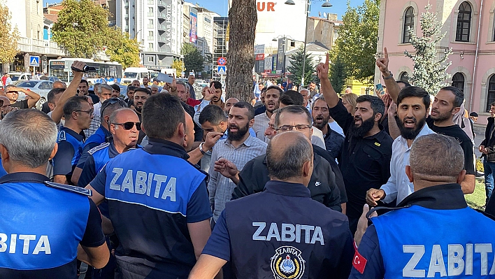 Elazığ'da izinsiz yürüyüş gerginliği
