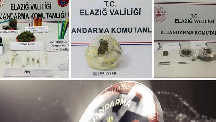 Elazığ'da Jandarma Ekipleri Uyuşturucuya Geçit Vermiyor