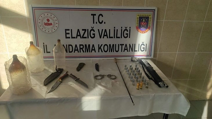 Elazığ'da jandarmadan ruhsatsız silah operasyonu: 1 kişi gözaltına alındı