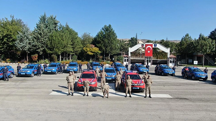 Elazığ'da Jandarmaya 15 Yeni Araç Tahsisi Yapıldı