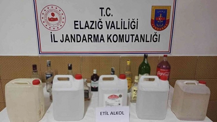 Elazığ'da Kaçak İçki Operasyonu