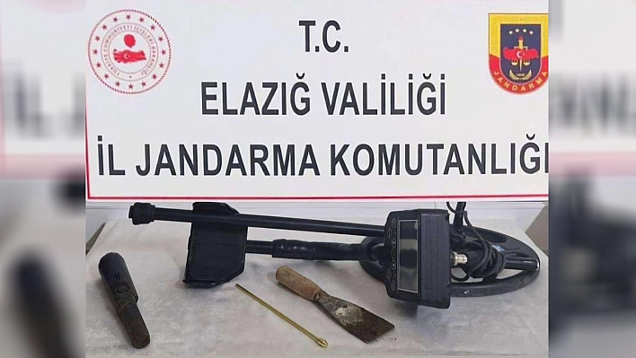 Elazığ'da kaçak kazı yapan şahıslar yakalandı