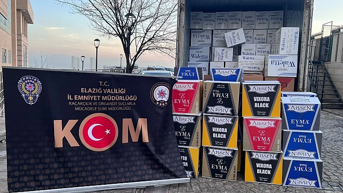 Elazığ'da kaçak tütün operasyonu: 2.5 milyon tl vergi kaybı önlendi