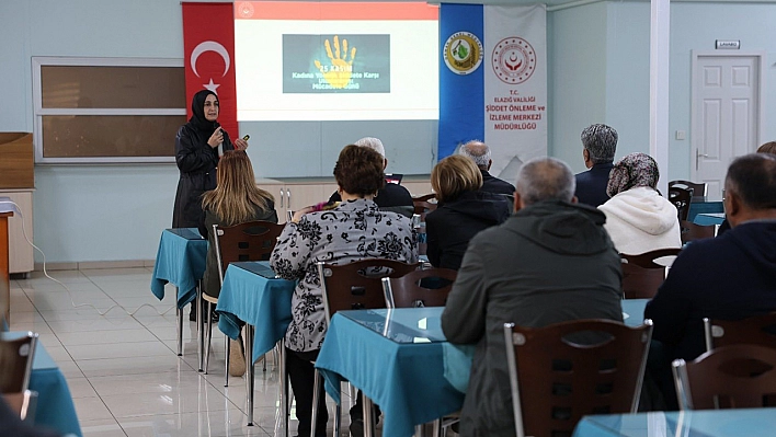 Elazığ'da Kadına Yönelik Şiddetle Mücadelede farkındalık çalışmaları sürüyor