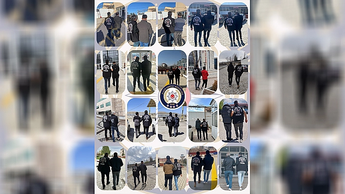 Elazığ'da kesinleşmiş hapis cezası bulunan 107 şahıs yakalandı