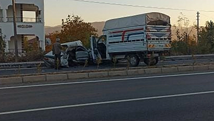 Elazığ'da korkunç kaza: 1 ölü, 1 yaralı