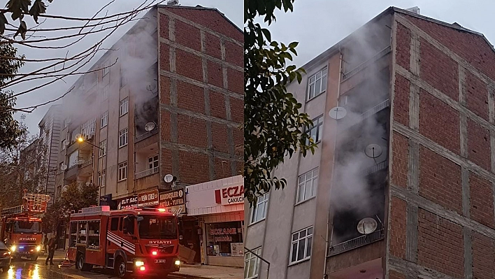 Elazığ'da korkutan ev yangını!