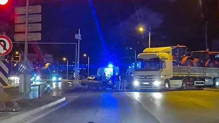 Elazığ'da korkutan kaza: 3 yaralı