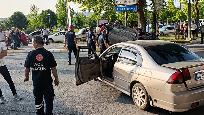 Elazığ'da korkutan kaza!