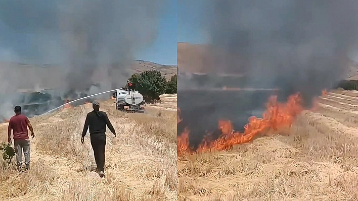 Elazığ'da Korkutan Yangın!