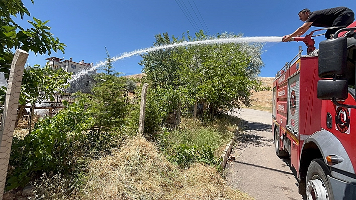 Elazığ'da korkutan yangın