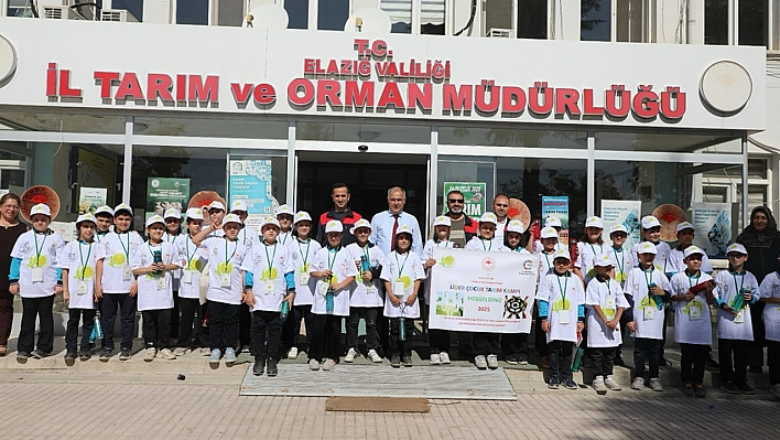 Elazığ'da 'lider çocuk tarım kampı' tamamlandı