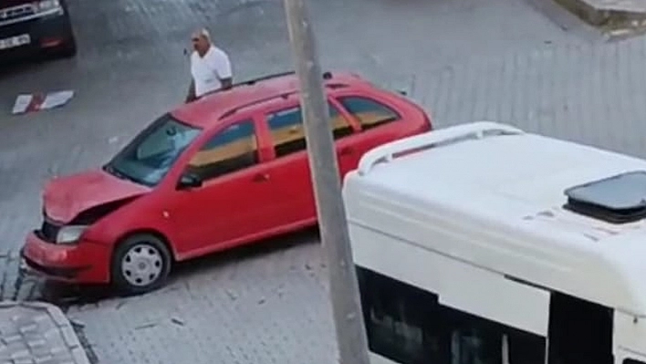 Elazığ'da maddi hasarlı trafik kazası