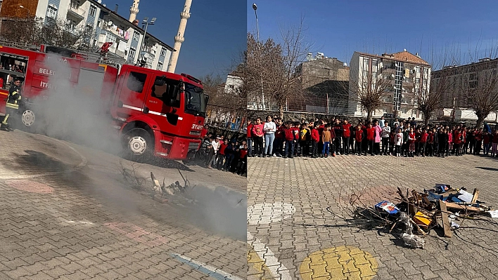 Elazığ'da Minik Öğrencilere İtfaiye Eğitimi