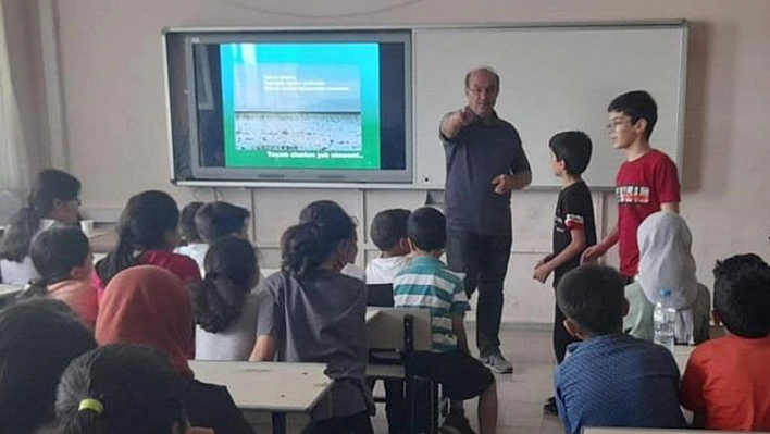 Elazığ'da Öğrencilere Tabiat Eğitimi Verildi