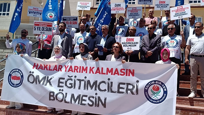 Elazığ'da Öğretmenler Tek Ses: 'Haklar Yarım Kalmasın'