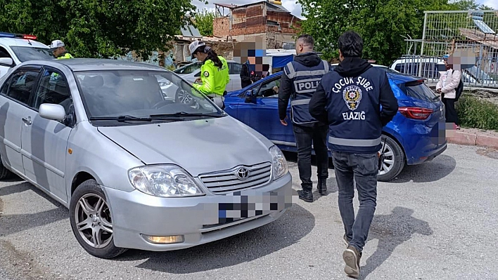 Elazığ'da okul önü denetimleri sürüyor