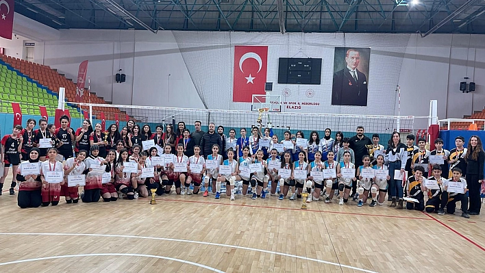 Elazığ'da okul sporları voleybol müsabakalarında sona gelindi