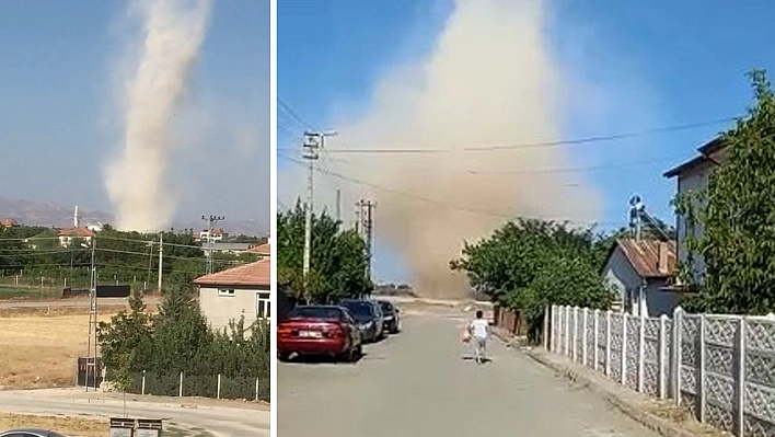 Elazığ'da Oluşan Hortum Korkuttu