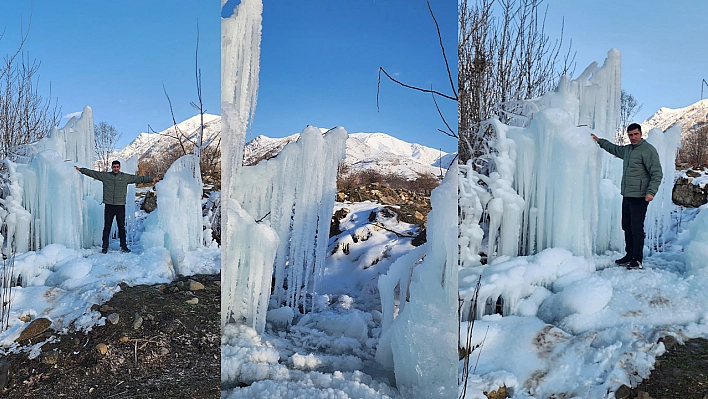 Elazığ'da oluşan sarkıtlar görsel şölen oluşturdu