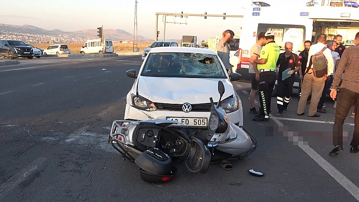 Elazığ'da otomobil ile motosiklet çarpıştı: 1'i ağır 5 yaralı