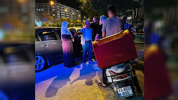 Elazığ'da otomobil ile motosiklet çarpıştı