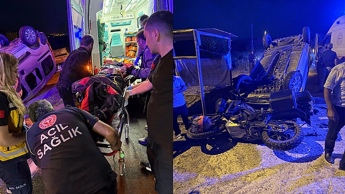 Elazığ'da otomobil ile motosiklet çarpıştı: 1 kişi ağır yaralandı