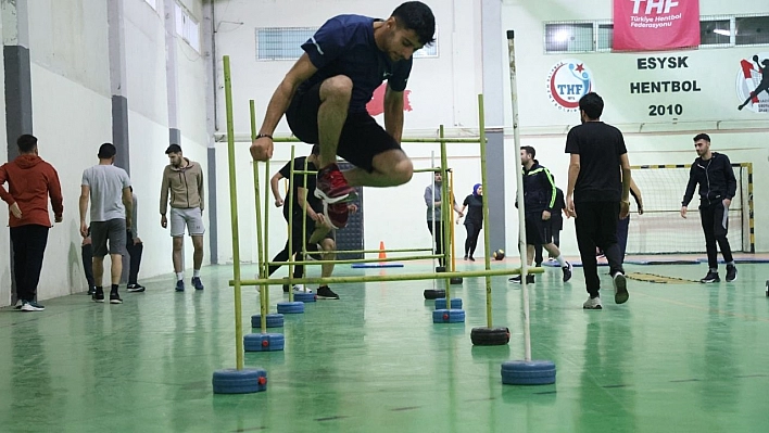 Elazığ'da pomem sınavı öncesi antrenman maratonu