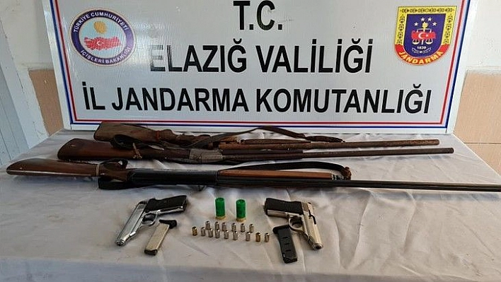 Elazığ'da ruhsatsız silah operasyonu