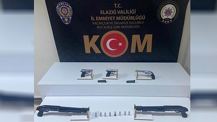 Elazığ'da Ruhsatsız Silah Operasyonunda 2 Kişi Yakalandı