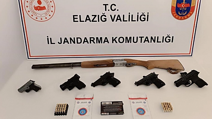 Elazığ'da Ruhsatsız Silah Operasyonu