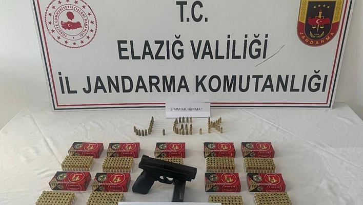 Elazığ'da ruhsatsız tabanca ele geçirildi