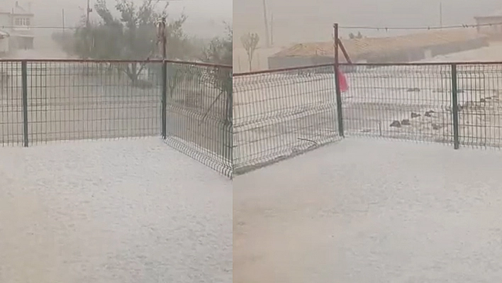 Elazığ'da soğuğun sebebi belli oldu: Şahinkaya'da dolu yağdı