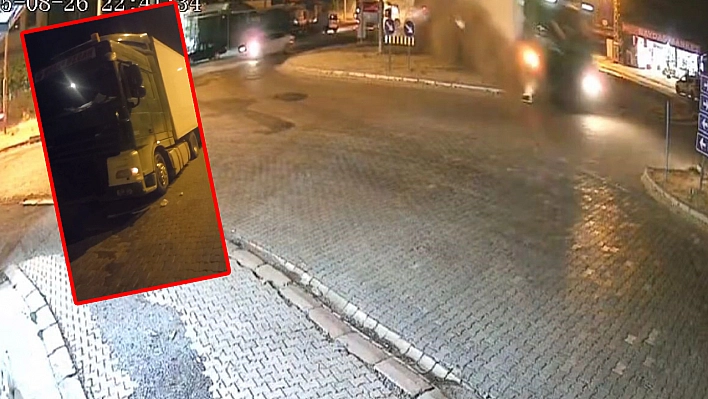 Elazığ'da tırın freni boşaldı: Sürücü faciayı önledi