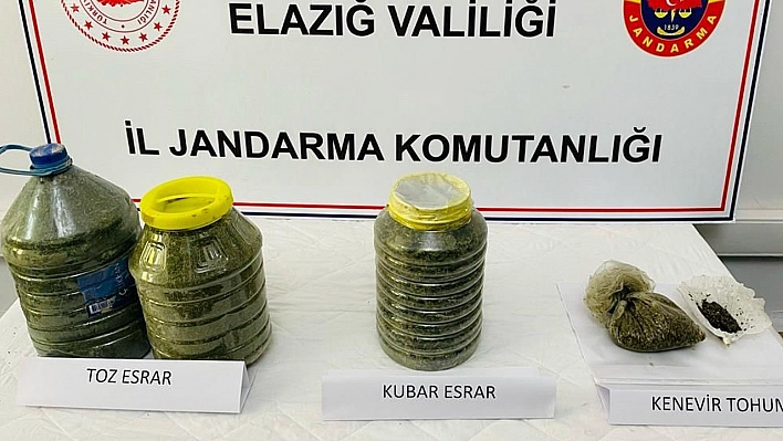 Elazığ'da Toprağa Gömülü 14 Kilo Esrar Ele Geçirildi