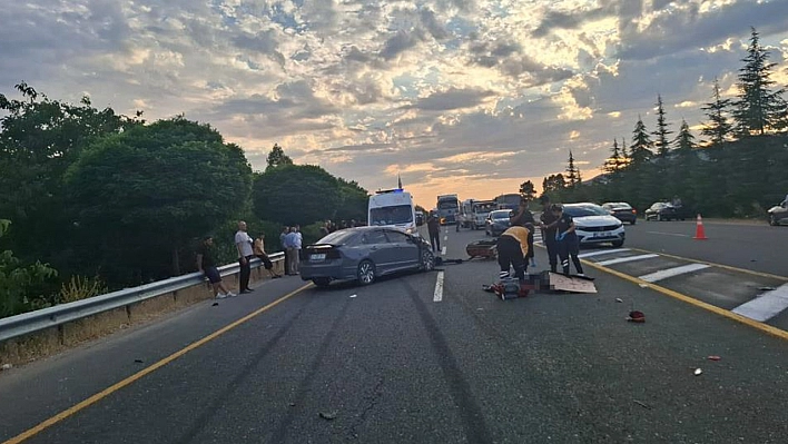 Elazığ'da trafik kazası: 1 ölü 1 yaralı
