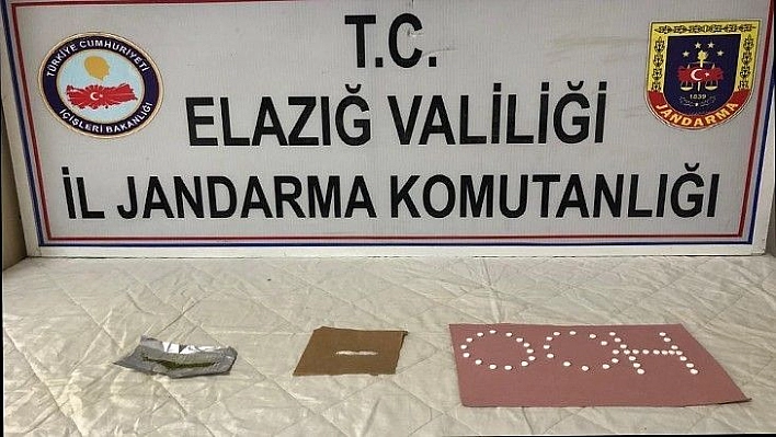 Elazığ'da uyuşturucu ile mücadele 2 şüpheli yakalandı